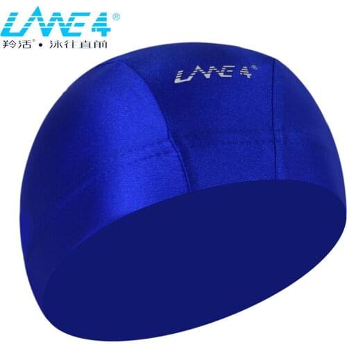 LANE4 Swimming Cap Comfortable Lightweight Pool Accessories Adults Men #AJ021