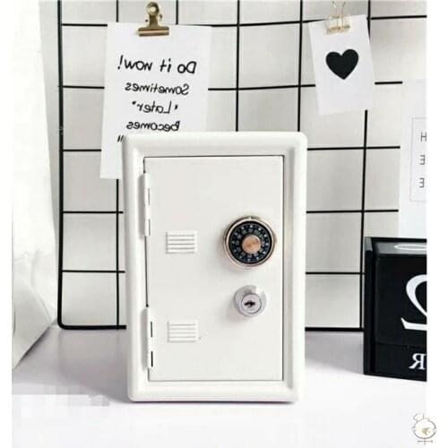 Mdoern Metal Mini Piggy Bank Gift Nordic Children Adults Piggy Bank Creativity Home Decor Huchas De Dinero Money Bank BK50QX