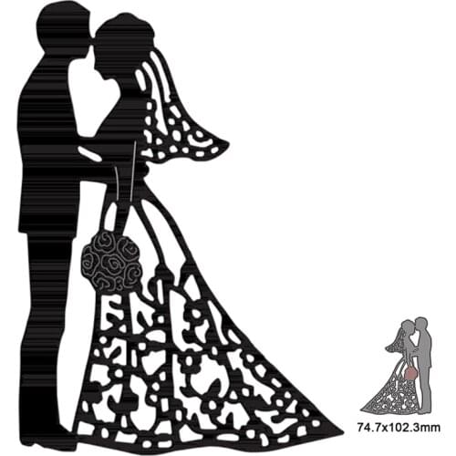 Metal Cutting Dies Cut Die Mold Lovers Wedding Photos Scrapbook Paper Craft Knife Mould Blade Punch Stencils Dies New