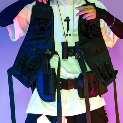 Multifunctional Hip Hop Waist Bags Streetwear Outdoor Tactical Military Training Polices Multi-pocket Casual Package Techwear