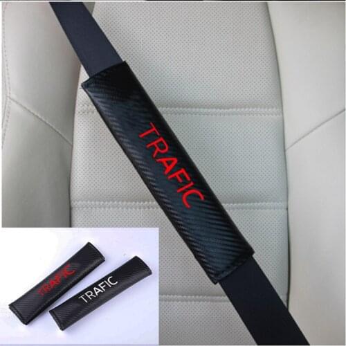PU Fashion Car Seat belt shoulder Pads Car Seat Belt Cover for Renault Trafic