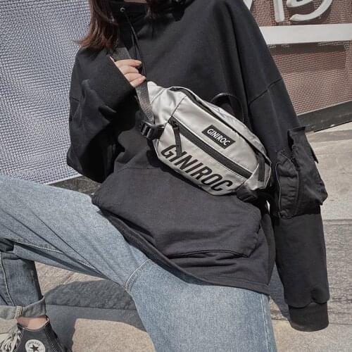 Fashion Waist Bags Men Chest Bag 2020 Unisex Leather Men Belt Pack Crossbody Bag Male Phone Pouch Travel Man Shoulder Pouch