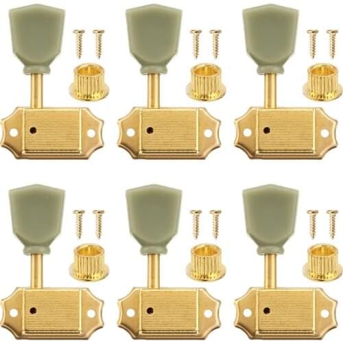6Pcs Guitar Machine Head 3Lx3R Tuners String Tuning Pegs Keys Fits Peg Hole 6mm for Gibson Les Paul Guitar Accessories