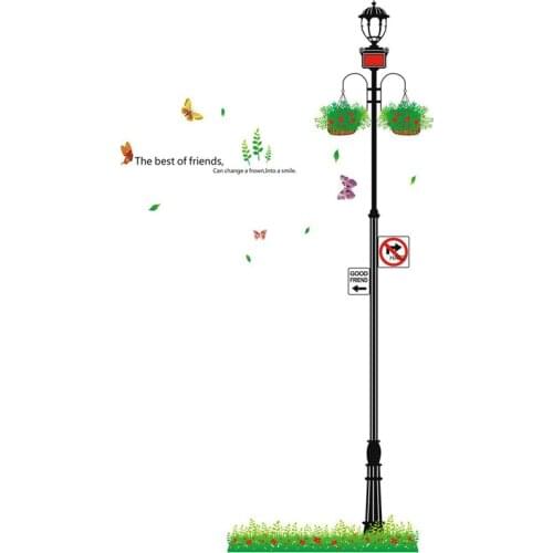 Friendly street light Wall Sticker nursery school childrens kids room decoration Mural living room wallpaper home stickers