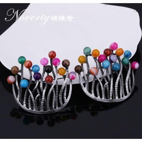 New Fashion Beautiful Coral Brooch Zinc Alloy and Pearl Brooches Chain Scarves Buckle Accessories for Women Party Gifts