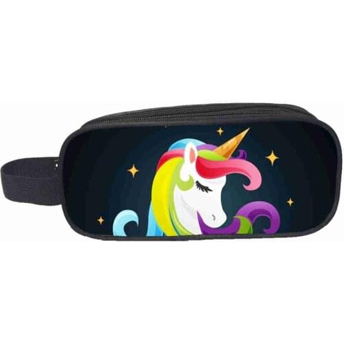 Unicorn Handbags Space Galaxy Customized Teenagers Boys Girls Kid Toddler School Casual Pencil case Tote Bag Pouch
