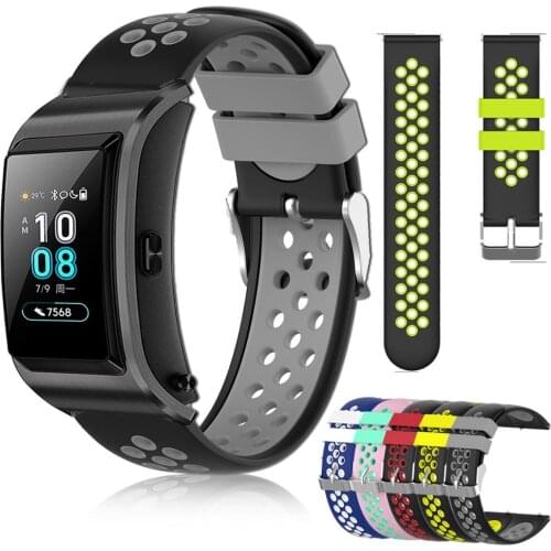 For Huawei Talkband B5 Silicone Watch Strap Replacement sports watchbands Rubber Bracelet 18mm Watch band Huawei B5 ремешок