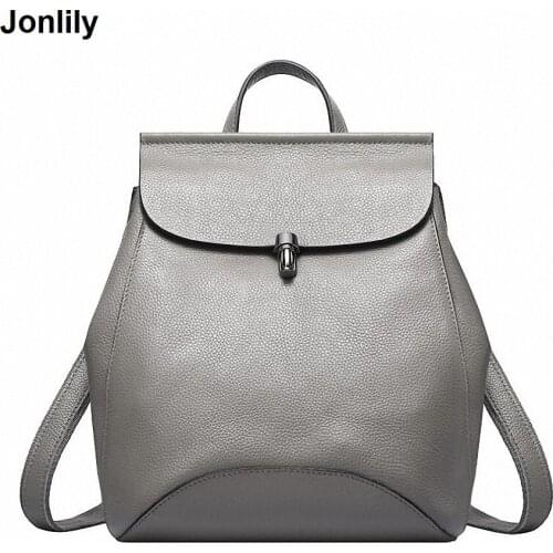 Luxury Backpack For Women Genuine Leather Bag Pack For Teenage Girls Famous Brand Cross Body Backpack Wholesale SLI-158