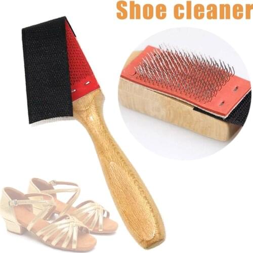 Newly Wooden Shoe Brush Cleaning Maintenance for Latin Ballet Dancing Shoes Suede Sole