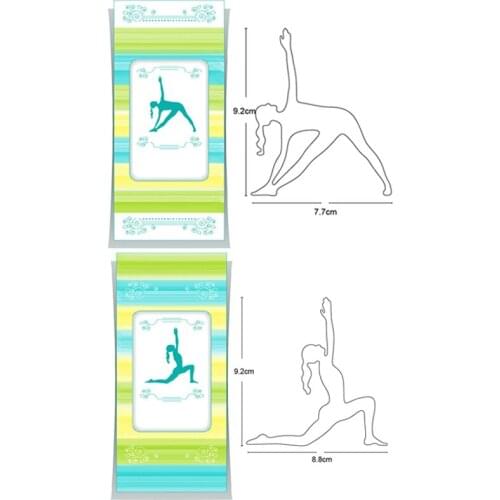 Craft dies Yoga Lady Girl metal cutting dies Stencils Dies for DIY Scrapbooking Decorative Embossing die cuts Paper Card Making