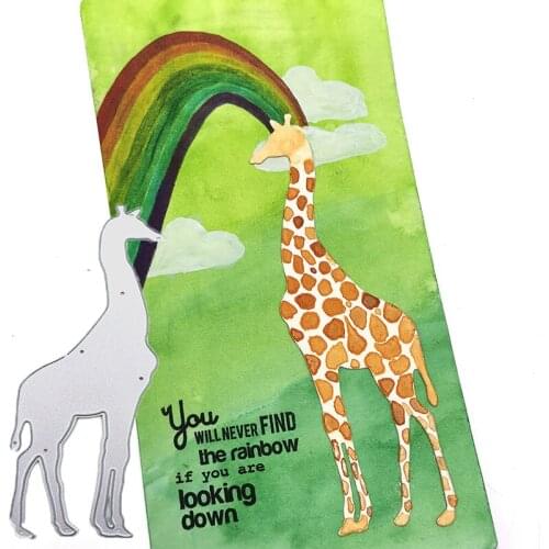 Julyarts Giraffe Die Scrapbooking Nouveau Die Cutting Dies Stencil Scrapbooking Photo Album Card Paper Embossing Craft DIY
