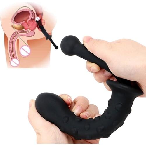 Silicone Convex Point Design Long Anal Dildo Butt Plug Prostate Massage G-Spot Stimulation Stick Anus Dilator Woman Man Sex Toys