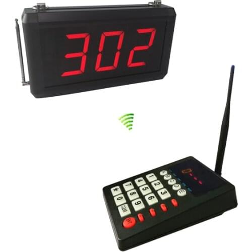 1 Screen 1 Keypad English prompt voice number call Simple Queue Management Display System