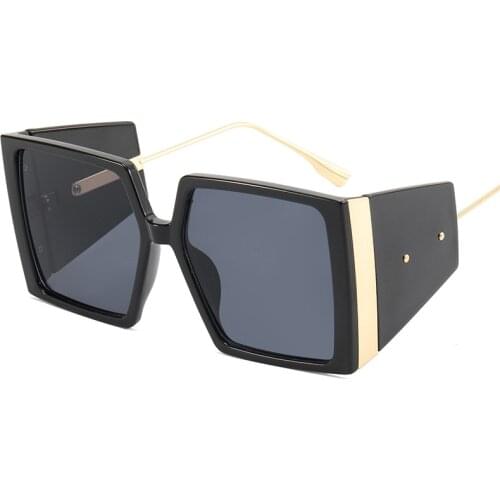Oversized Square Sunglasses Women Goggles Men Big Sun Glasses Luxury Brand Shades Retro Designer uv400 Vintage Oculos