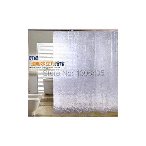 3d shower curtian bath curtain with hook water proof water cube cortinas para banheiro ducha / rideau de douche douchegordijn