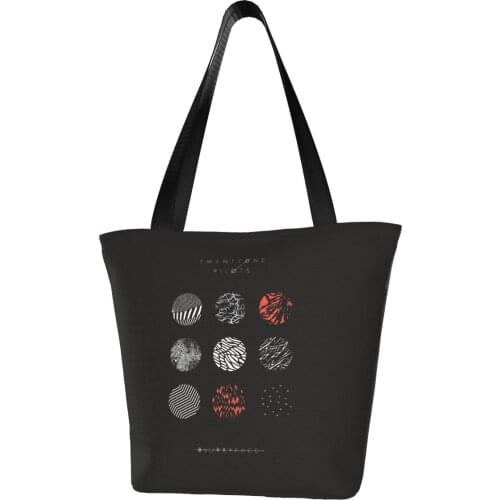Twenty One Pilots Polyester outdoor girl handbag, woman shopping bag, shoulder bag, canvas bag, gift bag