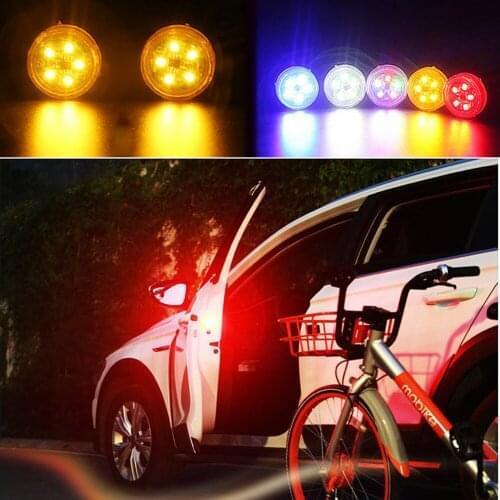 Universal Anti Collision Car Door Opening LED Warning Lamp side door edge Magnetic Wireless Strobe Flashing auto Signal Lights