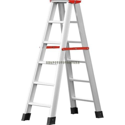 Thickened Miter Ladder Household Folding Ladder 2m 3m Aluminum Alloy Ladder Aluminum Ladder Engineering Ladder Simple And Portab