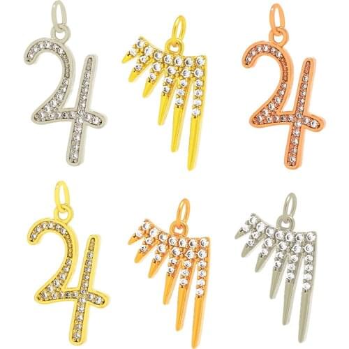 Copper Plated 18K Gold Micro-Zircon Jupiter Pendant Alchemy DIY Jewelry Accessories 2021 New Model