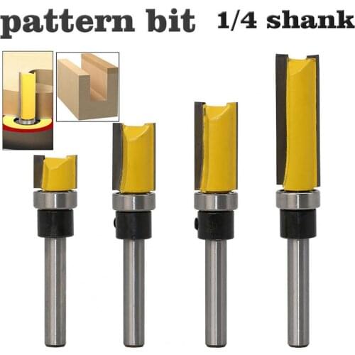 1/4 Router Bit High Hardness Corrosion Practical Resistant Hard Alloy Carving Cutting Bit for Wood Slotting Billboard Engraving