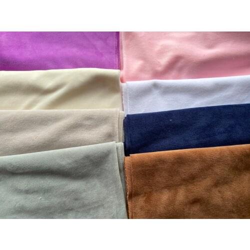 1.5mm Crystal Super Soft Short Plush Fabric Handmade Home DIY Fabric Cotton Doll Clothing Fabric 150x50cm