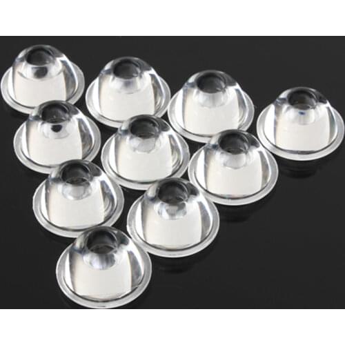 10pcs/Set 20mm 10/30/60/90/120 Degree LED Lens Optical Glass Reflector Collimator For 1W 3W 5W LED Light Lamp Bulb E27 MR16 GU10