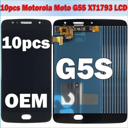 10pcs/lot 100% tested For Motorola Moto G5S LCD XT1793 XT1794 XT1792 Touch Screen Digitizer Assemble For Moto G5S Display XT1792