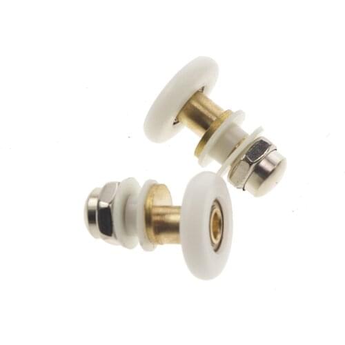 2pcs Wheel Diameter 19mm 23mm 25mm 27mm Partiality Shower Bath Door Rollers Runners Pulleys Wheels Width 5-5.5mm