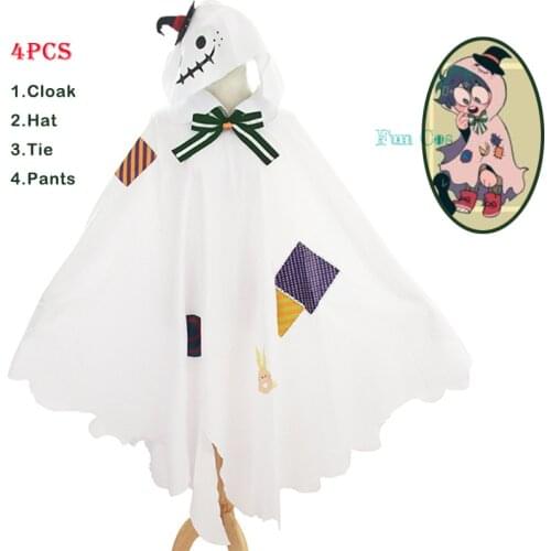 4PCS Anime My Hero Academia Cosplay Costume Todoroki Shouto Midoriya Izuku Cloak Hat Pants Tie Halloween Party Cloak Kids Adults