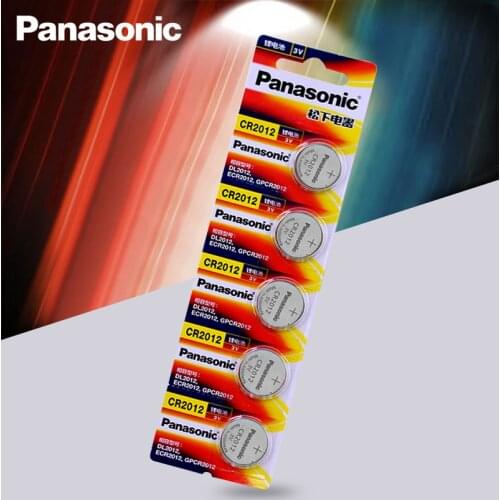 5pc/lot Original Brand new battery PANASONIC cr2012 3v button cell coin batteries for watch computer cr 2012