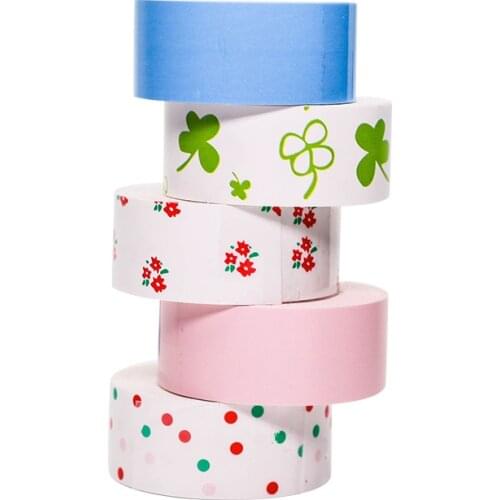 Aive 5pcs compatible for KingJim LR5C MP20 LR-RK1C label sticker tapes 15mm*4m for TEPRA Lite label printers Mini cute sticker