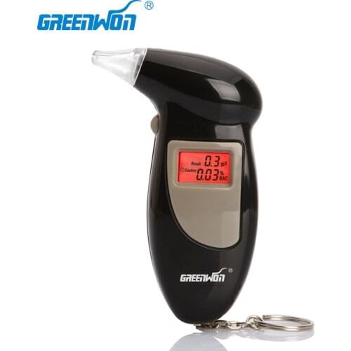 10pcs/ 2019 NEW Digital LCD Display Breathalyzer Audible Alert Breath Alcohol Tester Box Parking Gadget Analyzer