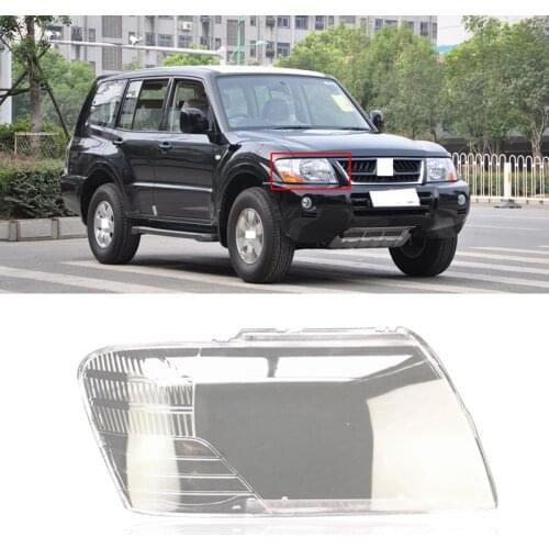 Car Front Head Light Lamp for 2003-2007 Mitsubishi Pajero V73 Headlight Waterproof Clear Lens Auto Shell Cover Left