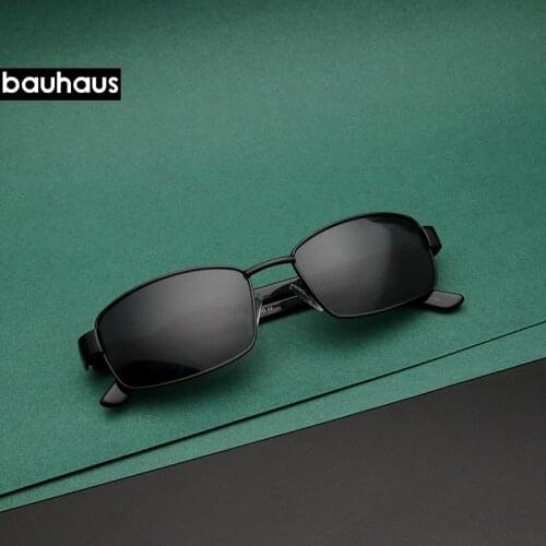 Bauhaus Brand Polarized Sunglasses Men Women Driving Driver Sun Glasses Vintage Rectangle Anti-UV Goggles Eyewear