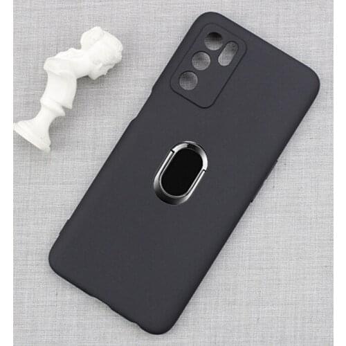 Cases for OPPO A16 Back Ring Holder Bracket Phone Case Cover for oppo a16 Phone TPU Soft Silicone Bags