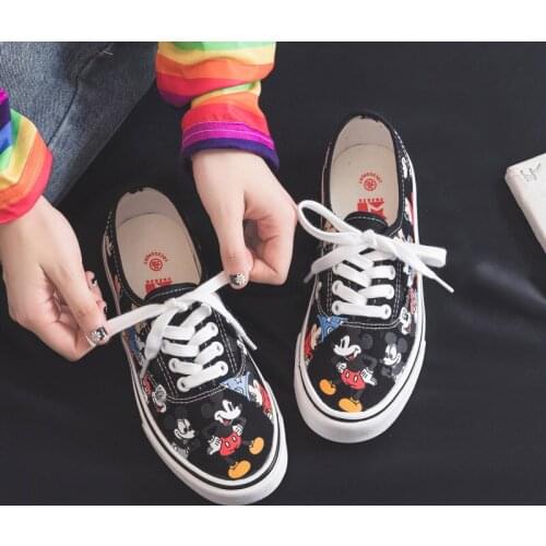 Disney childrens 2021 summer cartoon Minnie Mickey boy girl baby casual shoes sports shoes non-slip soft-soled canvas shoes
