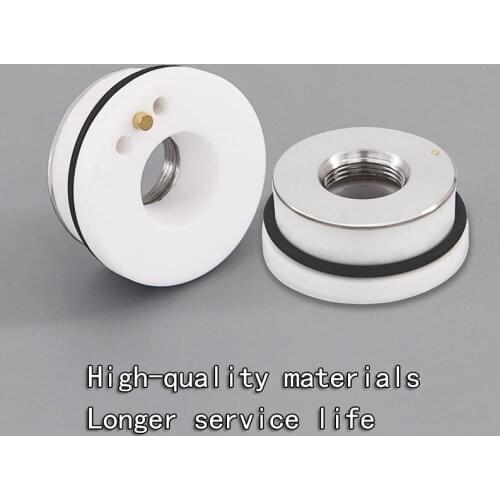 Diameter 28mm/32mm Nozzle Holder Laser Cutting Machine Accessories Cutting Head Ceramic Body Ceramic Ring
