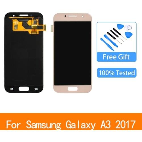 For Samsung Galaxy A3 2017 LCD A320 SM-A320F A320M A320Y LCD Display Touch Screen Digitizer Assembly For A3 A320 LCD Screen