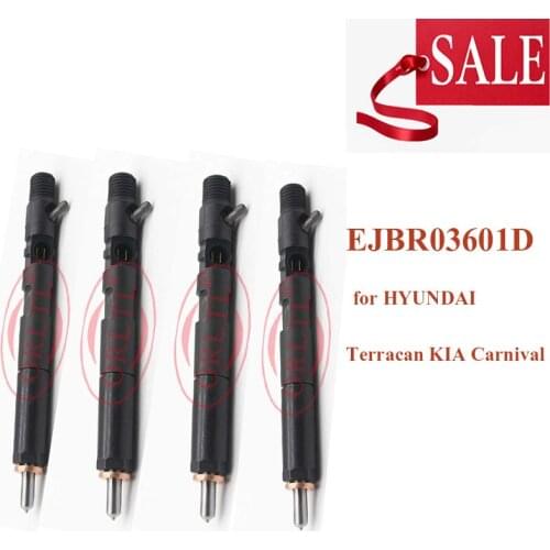 4PC EJBR03601D EJBR0 3601D Fuel Injector Nozzle 03601D Diesel Common Rail Injection R03601D For HYUN DAI Terracan KIA Carnival