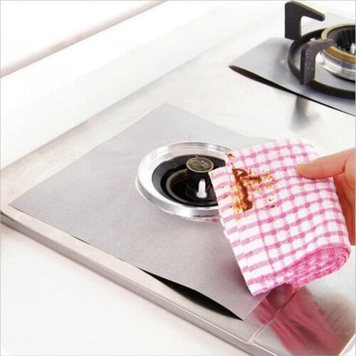 Gas Stove Surface Protection Cleaning Dirty Pad 4 Pieces/Set