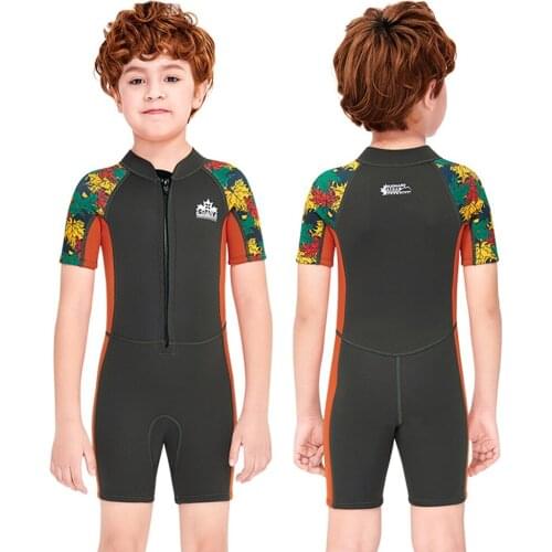 Wetsuit Boy 2.5MM Neoprene Kids Children Rash Guards Swimming Surf Windsurf Kitesurf Scuba Diving Clothes Bathing Suit Swimsuit