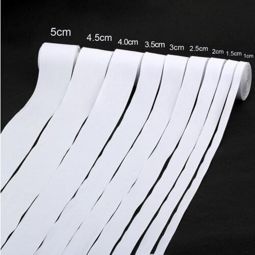 10/15/ 20/ 25mm 30mm 35mm 40mm 50mm Webbing Cotton Tape DIY Craft Sewing Accessory Bleaching White Cloth Fabric Ribbons 100Yards