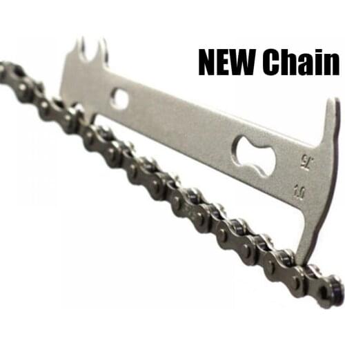 10 Piece Stainless Steel Material Bicycle Bike Chain Checker Wear Indicator Measure Tool Universal Tool Free shipping