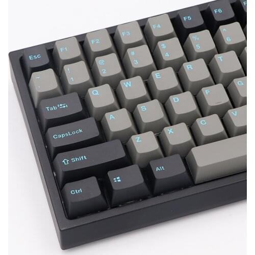 Keypro Ink Green 123 Keys Double-shot two color font PBT keycap For Wired USB mechanical keyboard Cherry MX switch KEYCAPS