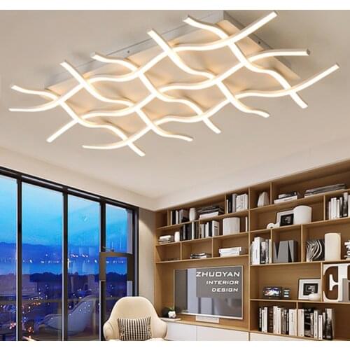 Creative Modern LED Ceiling Lights For Living Room Bedroom Kitchen Black/White Deco Ceiling Lamp Indoor Home Lighting Fixtures