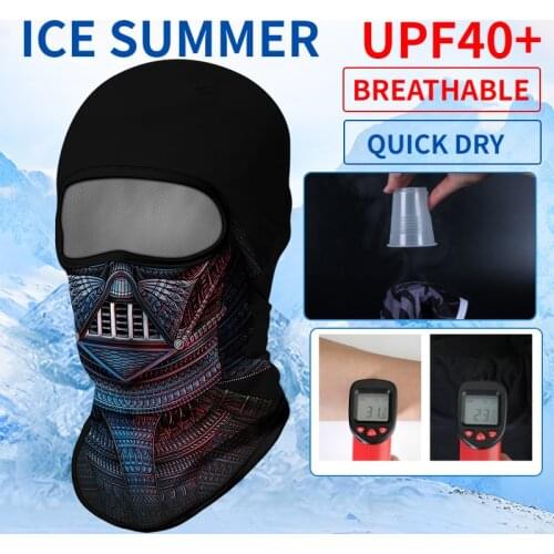 Summer Thin Balaclava Venom Maske Bandana Cycling Headband Neck Gaiter Punisher Tube Buff CS Face Mask Women Men Spider Deadpool