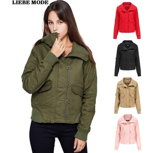 Женские стеганые куртки LIEBE MODE China At AliExpress