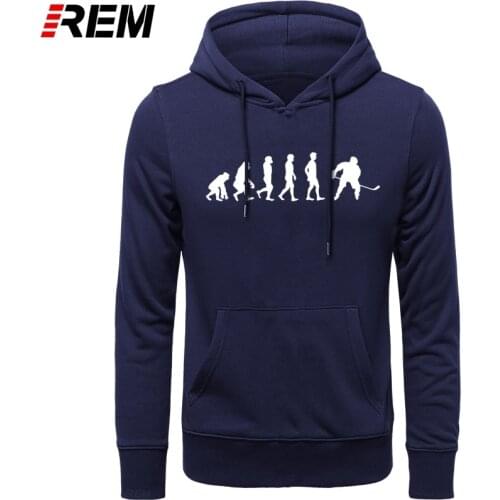 REN Evolution Hockeyer Mens Boutique Casual Popular 100% Cotton Male Tops Hot sell Fashion O-Neck Brand Hoodies, Sweatshirts