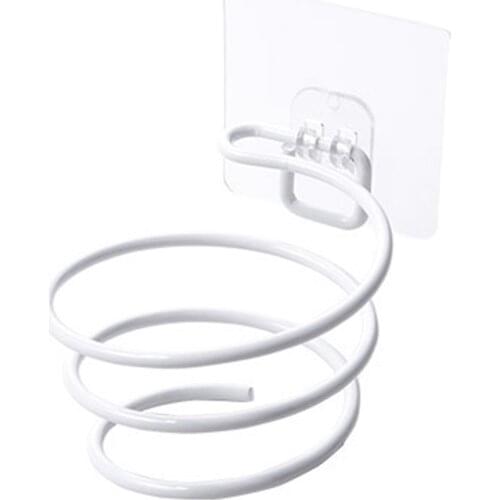 Wall Mounted Hair Dryer Hanging Rack Hair Dryer Holder Magic Hook Hairdryer organizer wall Washroom bathroom storage Supply