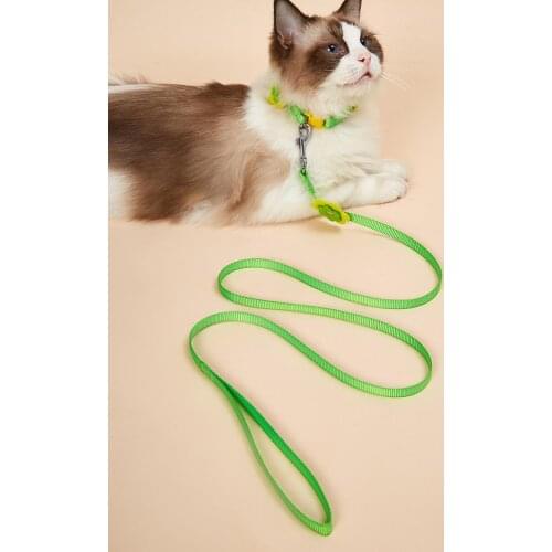 Nylon Training Leash Suitable for Cats Dogs,Multi-Functional Integrated Traction Leash,Safe and Durable